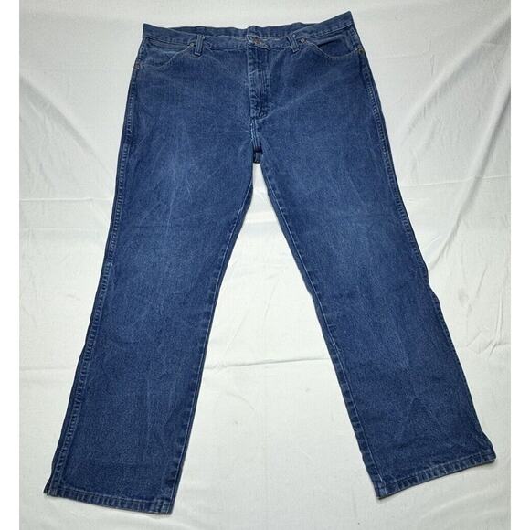 Wrangler 936PWD Men's Regular Fit Straight Leg Western Blue Jeans - Size 40x29 - Picture 1 of 6